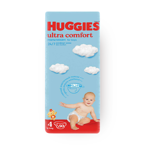Подгузники Huggies Ultra Comfort Jumbo 4 для мальчиков