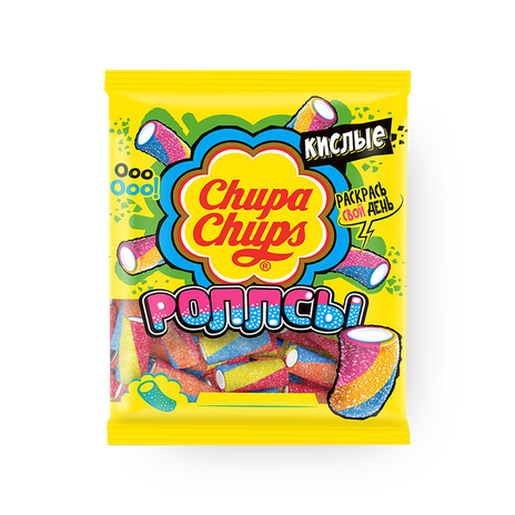 Мармелад жевательный Chupa Chups Кислые роллсы