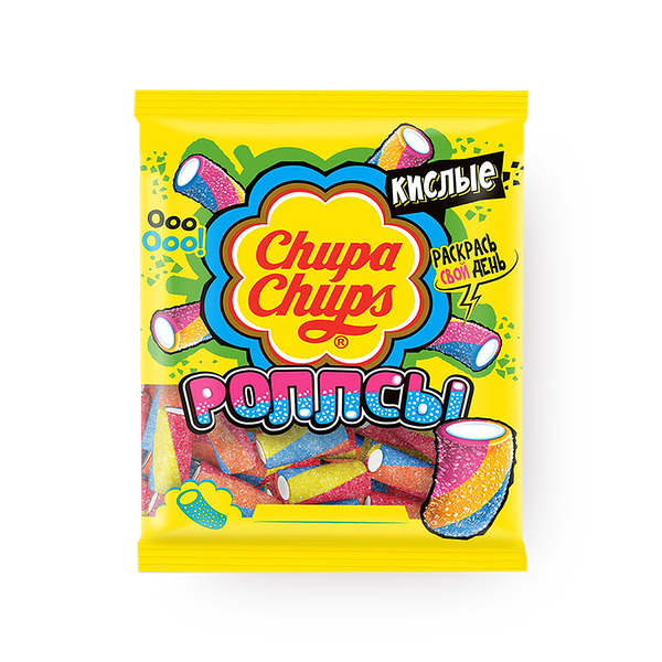 Мармелад жевательный Chupa Chups Кислые роллсы