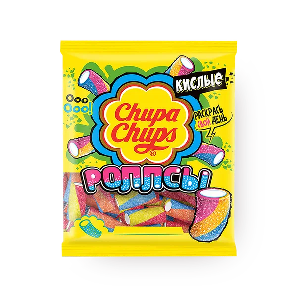 Мармелад жевательный Chupa Chups Кислые роллсы