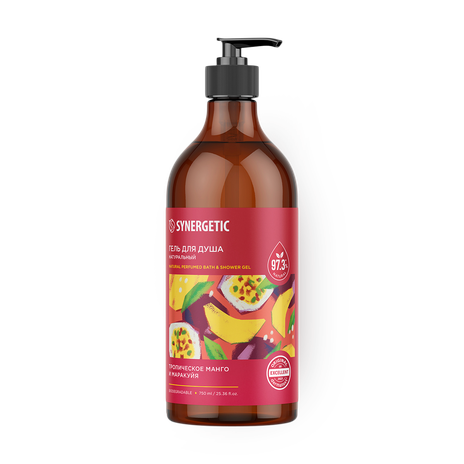 Гель для душа Synergetic тропическое манго и маракуйя