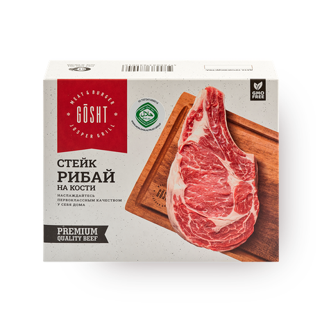 Полуфабрикат говяжий Steak Ribay On The Bone Gosht замороженный