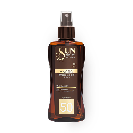 Масло для загара Krassa Sun Expert SPF 50 с маслом моной