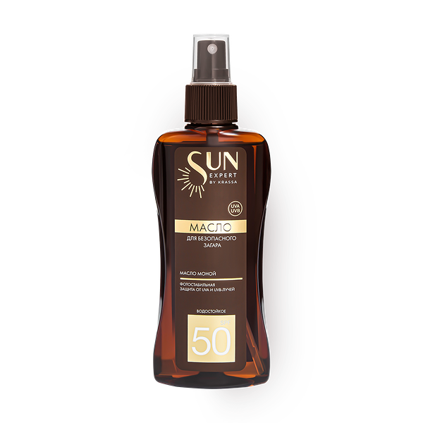 Масло для загара Krassa Sun Expert SPF 50 с маслом моной