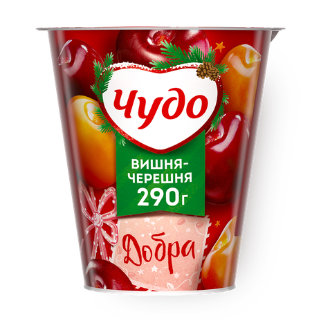 Йогурт «Чудо» с вишней и черешней 2%