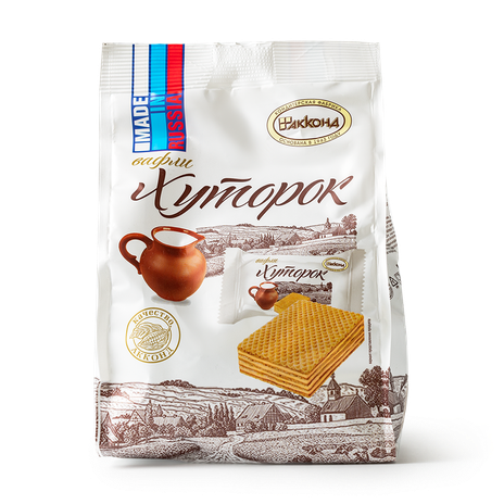 Вафли «Хуторок» с молочно-карамельной начинкой