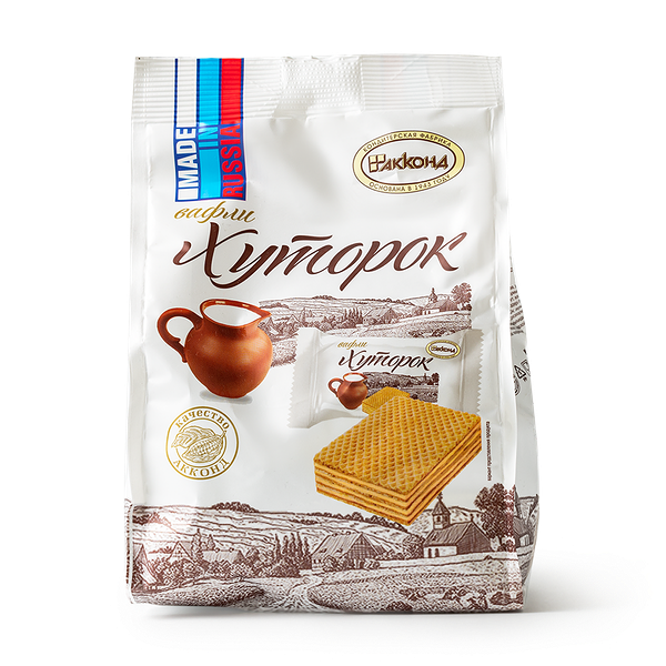Вафли «Хуторок» с молочно-карамельной начинкой