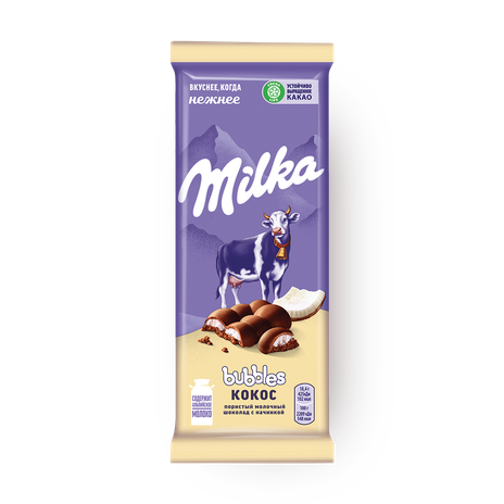 Шоколад Milka с кокосом