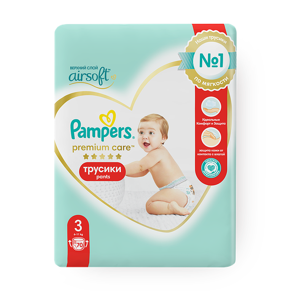 Подгузники-трусики Pampers Premium Care размер 3 6-11 кг