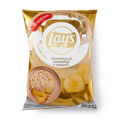 Чипсы картофельные Lay's запечённый камамбер с грушей