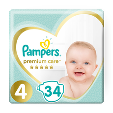 Pampers Premium Care diapers, size 4