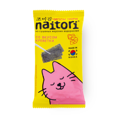 Чипсы нори Naitori со вкусом креветки