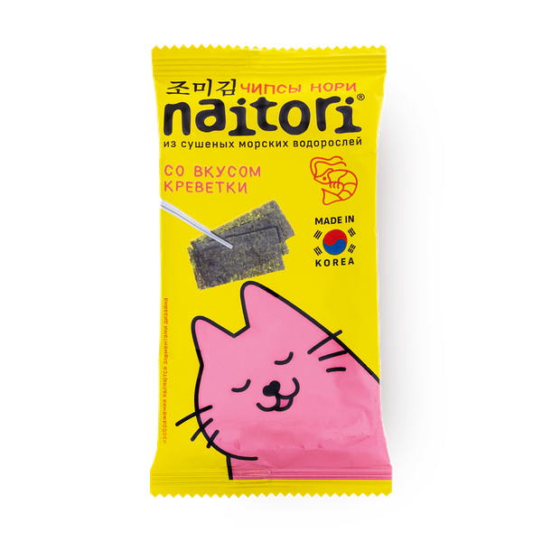 Чипсы нори Naitori со вкусом креветки