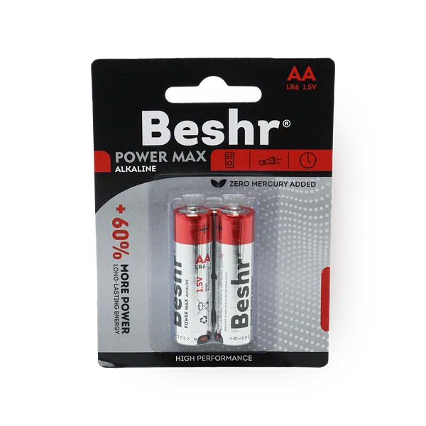 Батарейка Beshr Power Max Alkaline 2B Aa Lr6 1.5V