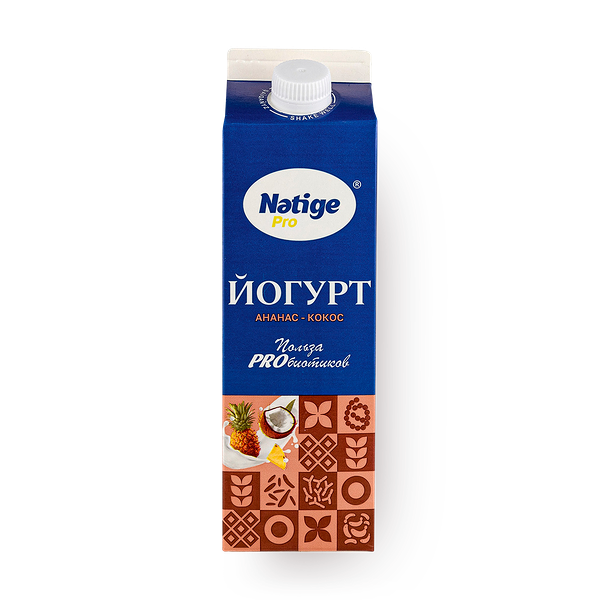 Йогурт Natige Pro ананас-кокос 1,5%