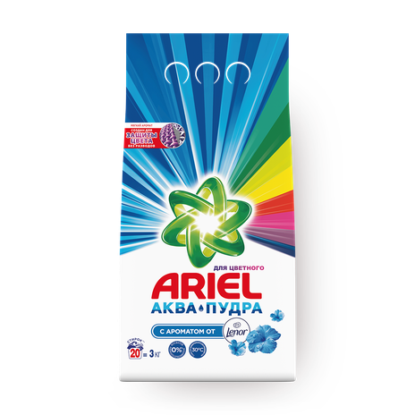 Порошок стиральный Ariel с ароматом от Lenor автомат