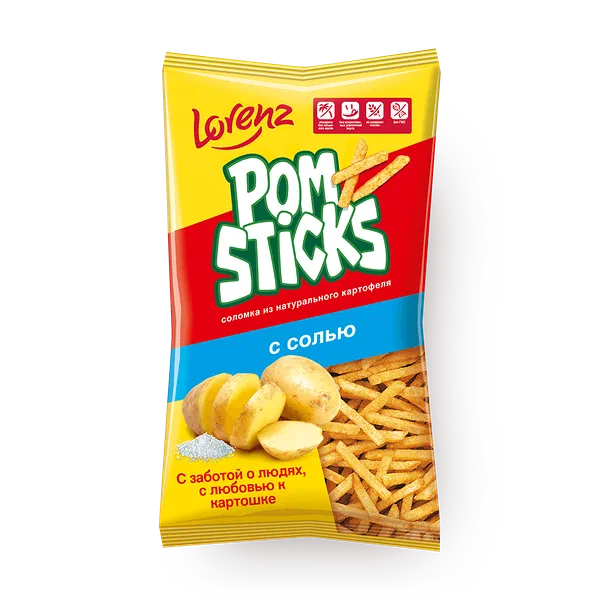Чипсы картофельные соломкой Pomsticks  с солью