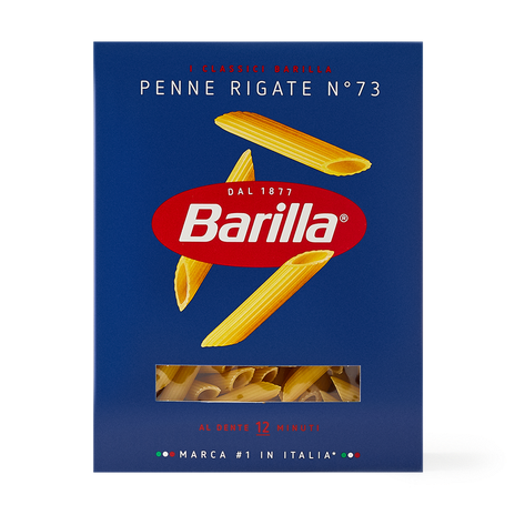 Макароны Penne Rigate Barilla №73, 450 г — купить с доставкой из Яндекс ...