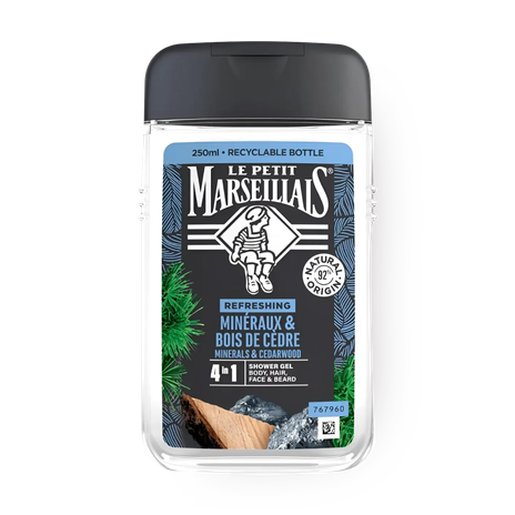 Гель для душа Le Petit Marseillais кедр и минералы