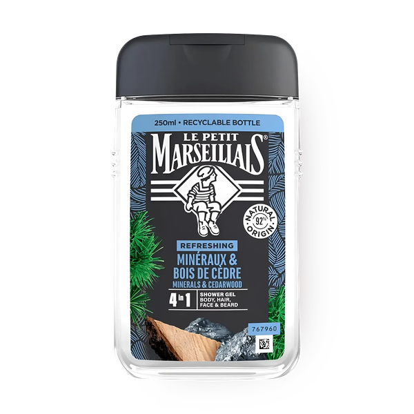 Гель для душа Le Petit Marseillais кедр и минералы