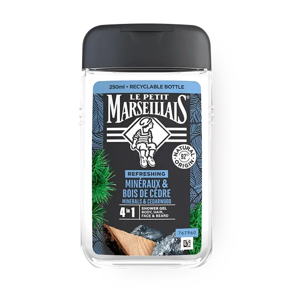 Гель для душа Le Petit Marseillais кедр и минералы