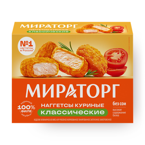 Наггетсы куринные Классические «Мираторг»