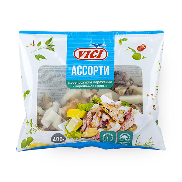 Морепродукты ассорти VICI замороженное