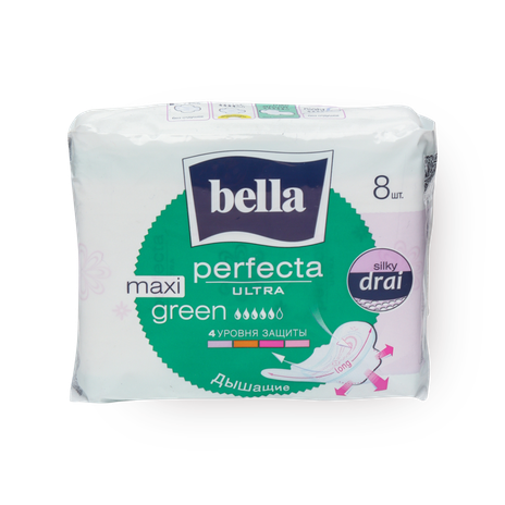 Прокладки гигиенические ультратонкие Bella Perfecta Ultra Maxi Green