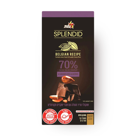 Splendid 70% caramelized almonds bdz