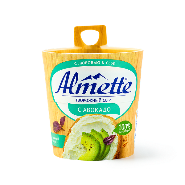 Сыр творожный Almette с авокадо 63%