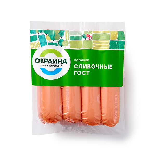 Сосиски Сливочные «Окраина»