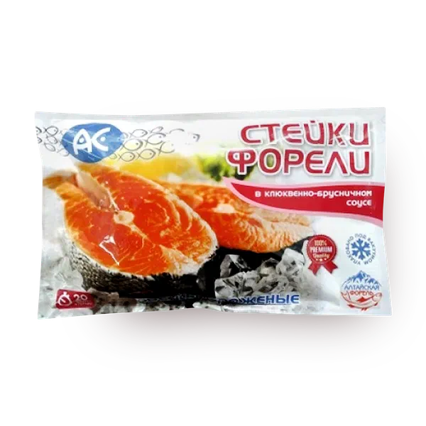 Стейки форели в клюквенно-брусничном соусе «АС»