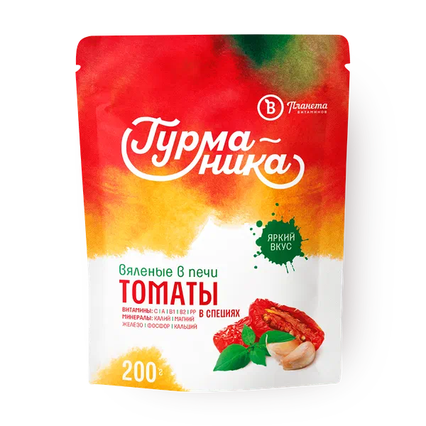 Томаты вяленые Гурманика «Планета витаминов» в специях замороженные