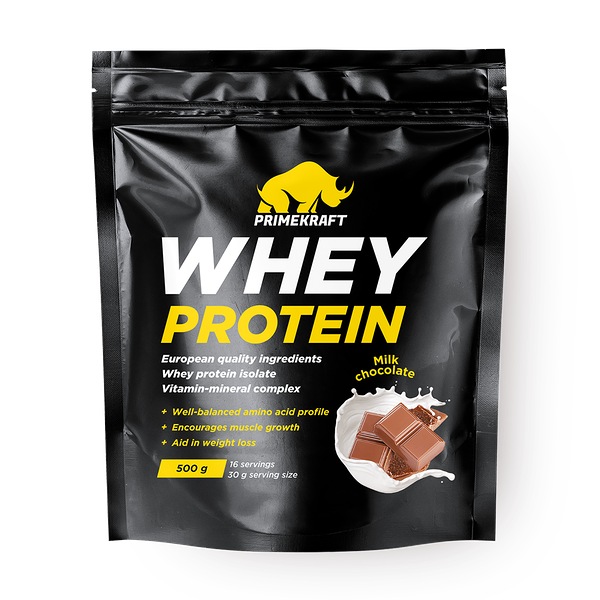 Протеин сывороточный PrimeKraft Whey молочный шоколад