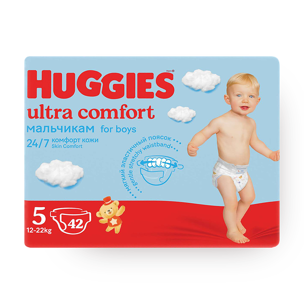Подгузники Huggies Ultra Comfort Jumbo 5 для мальчиков