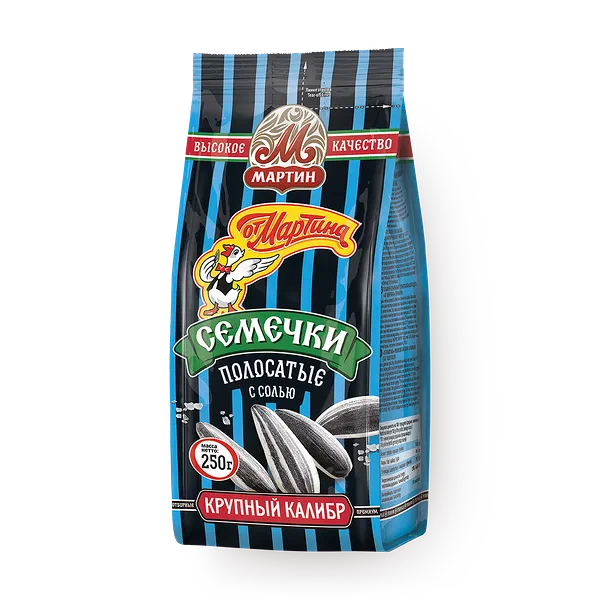 Семечки полосатые «От Мартина» с солью крупный калибр