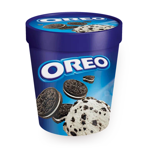 Мороженое Oreo в ведёрке