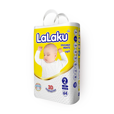 Подгузники-трусики Lalaku размер 2 3-6 кг
