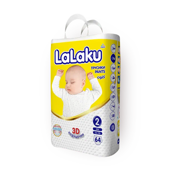 Подгузники-трусики Lalaku размер 2 3-6 кг