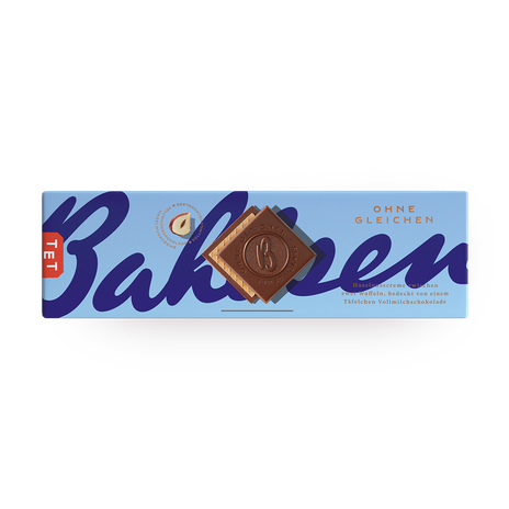 Вафли с молочным шоколадом Bahlsen с начинкой из орехового крема