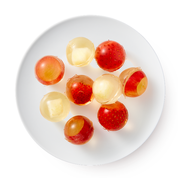 Шарики желейные с яблоком, клубникой, виноградом Fresco