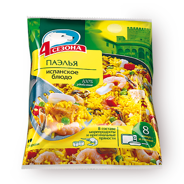Паэлья «4 Сезона» замороженная