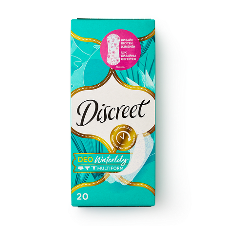 Прокладки ежедневные Discreet Deo Водяная лилия