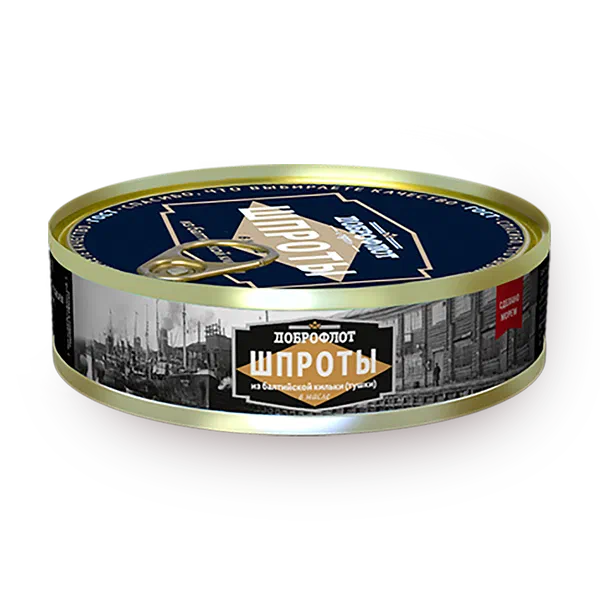 Шпроты из балтийской кильки «Доброфлот» в масле