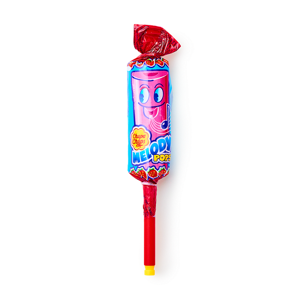 Карамель Chupa Chups Melody pops вкус клубники