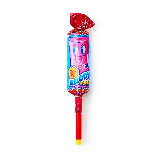 Карамель Chupa Chups Melody pops вкус клубники