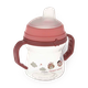 Кружка тренировочная с силиконовым носиком FirstCup Bonjour Paris Canpol babies Розовая