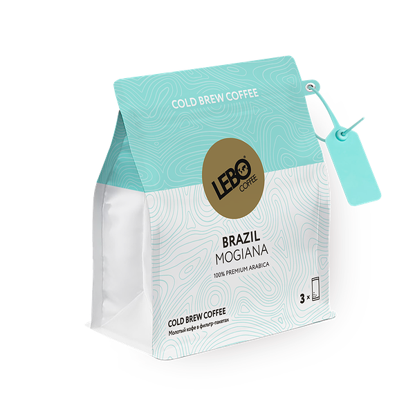 Кофе молотый в фильтр-пакете Lebo Cold Brew Coffee Brazil