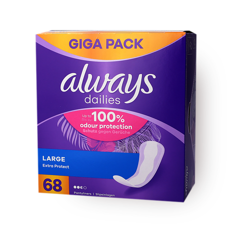 Always liners mega pack large with fragrance