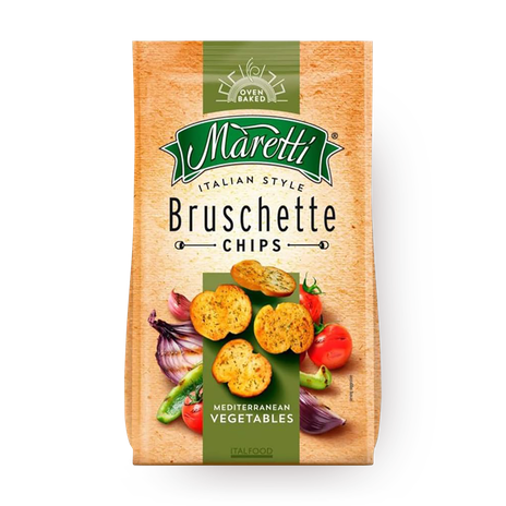 Сухарики Maretti со средиземноморскими овощами